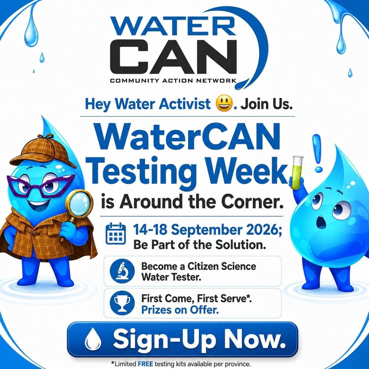 WaterCAN calls on South Africans to sign up for national Water Testing Week